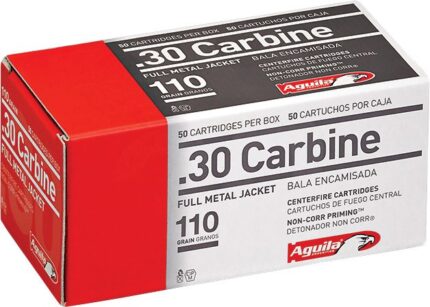 Aguila Ammunition .30 Carbine 110-Grain Centerfire Ammunition