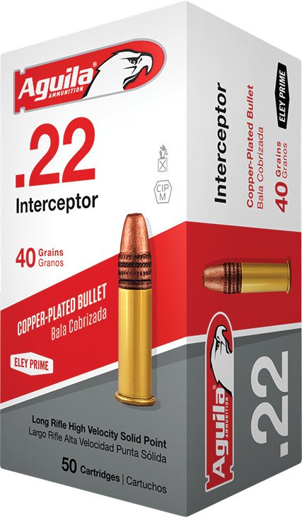 Aguila Ammunition Interceptor .22 LR 40-Grain Rimfire Ammunition