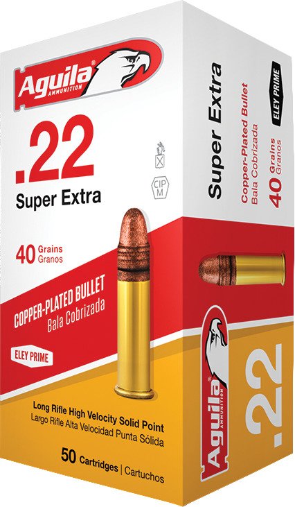 Aguila Ammunition LR High Velocity .22 40-Grain Rimfire Ammunition - 50 Rounds