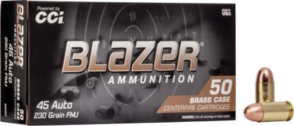 Blazer Brass .45 ACP 230-Grain Centerfire Pistol Ammunition - 50 Rounds