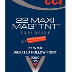 CCI Maxi-Mag TNT .22 Win Magnum 30-Grain Jacketed Hollow Point Rimfire Ammunition