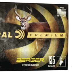 Federal Premium Berger Hybrid Hunter 6.5 Creedmoor 135-Grain Centerfire Rifle Ammunition