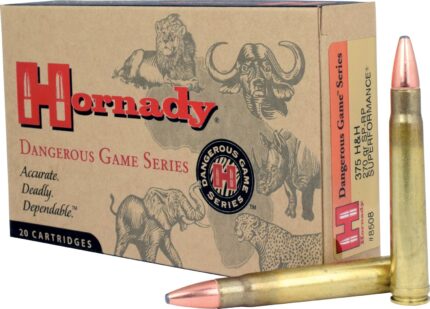 Hornady Dangerous Game .375 H&H Magnum 270-Grain Centerfire Rifle Ammunition