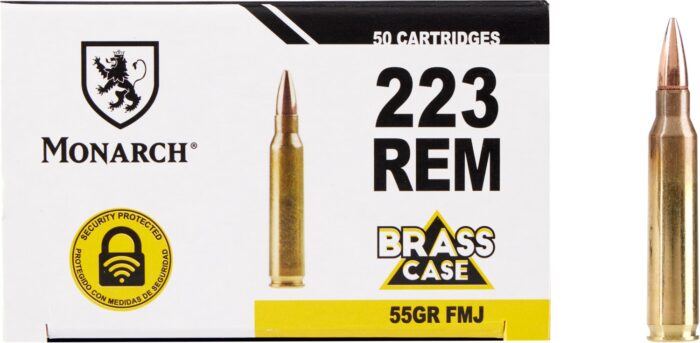 Monarch .223 Remington 55-Grain Brass Ammunition - 50 rounds