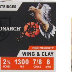 Monarch Wing & Clay 20 Gauge 7/8 oz Shotshells - 25 Rounds