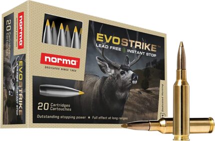 Norma USA Evostrike Polymer Tip Boat Tail 6.5 Creedmoor 93-Grain Centerfire Rifle Ammunition - 20...