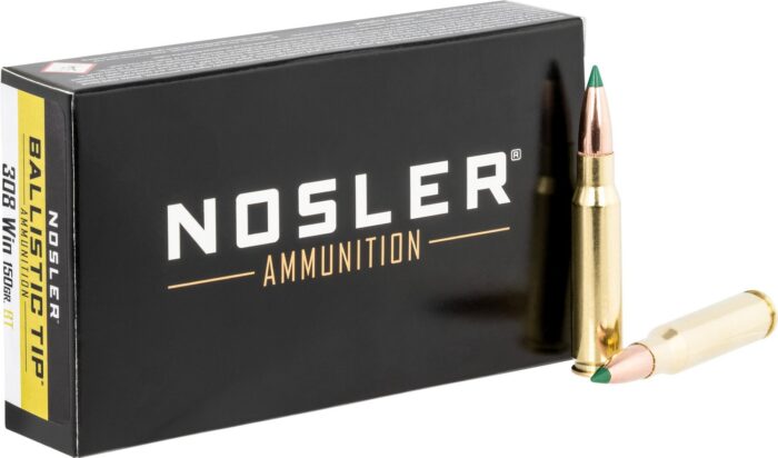 Nosler Ballistic Tip 308 WIN 150-Grain Rifle Ammunition