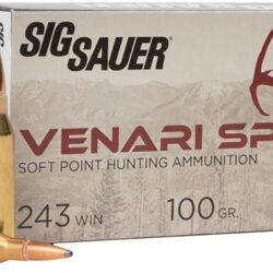 SIG SAUER Venari .243 Winchester 100-Grain Soft Point Ammunition - 20 Rounds