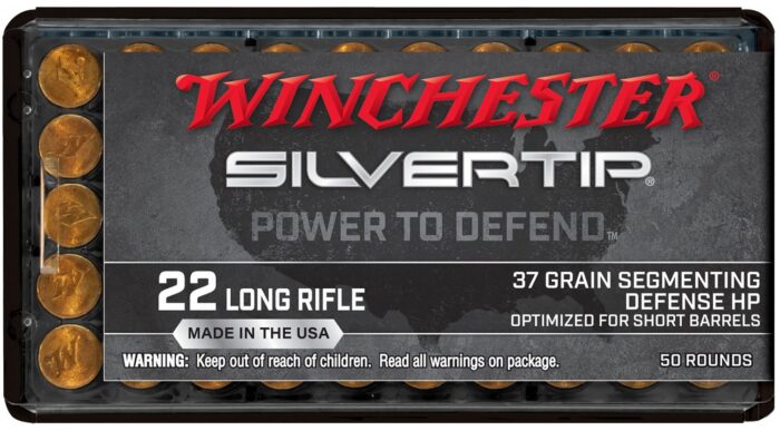 Winchester Silvertip .22 LR 37-Grain Rimfire Rifle Ammunition - 20 Rounds