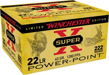 Winchester Super-X Power-Point 22 LR 40-Grain Rimfire Ammunition - 222 Rounds