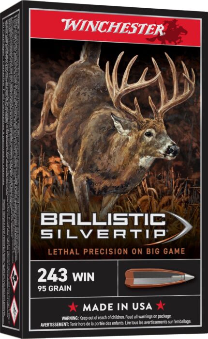 Winchester Supreme Ballistic Silvertip .243 Winchester 95-Grain Rifle Ammunition