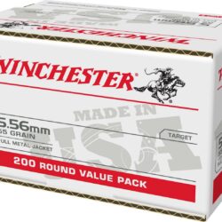 Winchester USA 5.56mm 55-Grain FMJ Ammunition - 200 Rounds