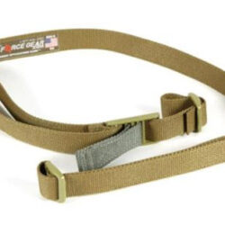 Blue Force Gear Sling, Molded Acetal Adjuster, No Quick Release, Attached with TriGlide instead of Loop Lock, 2-Point Combat Sling, Coyote Brown