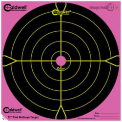 Caldwell 317-536 Orange Peel Targets Bullseye 12" Pink/Black 5 Pack