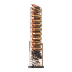 Elite Tactical, Magazine, 9mm, 19Rd, Clear, Fits Glock 43X