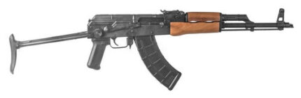 F.A. Cugir Arms Romanian Under Folder AK-47, 762X39, 16.25", Wood Grip, Metal Folding Stock, 1 Mag, 30Rd Mag