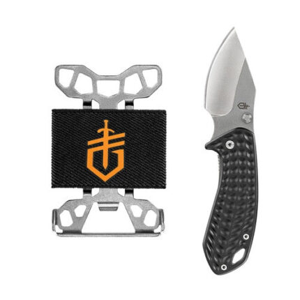 Gerber Kettlebell Clip Folding Knife W/Barbill Wallet Tool Combo Set