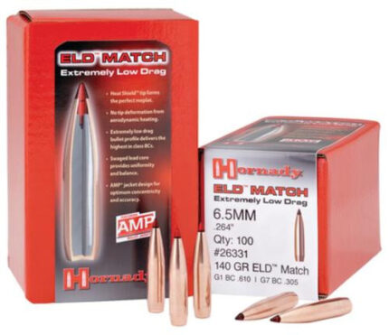 Hornady ELD-M, 6.5MM, 100 Count, 140 Grain, NOT AMMO THESE ARE RELOADING BULLETS