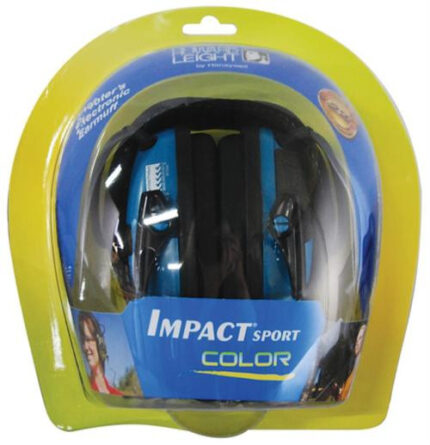 Howard Leight Impact Sport Folding Electronic Earmuff Teal Earcups