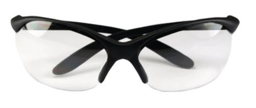 Howard Leight Vapor II Eyewear, Black Frame, Clear Lens