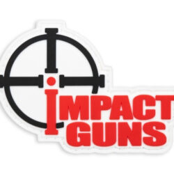 Impact Guns Logo Patch, PVC, Velcro Backed, 3"x2"