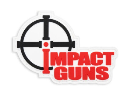 Impact Guns Logo Patch, PVC, Velcro Backed, 3"x2"