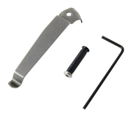 Kel-Tec P3AT, Left Side Belt Clip, Stainless