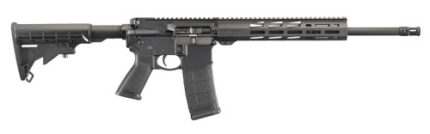 Ruger AR-556 223 Remington/5.56x45mm, 16" Threaded Barrel, Black, M-Lok Handguard, 30rd