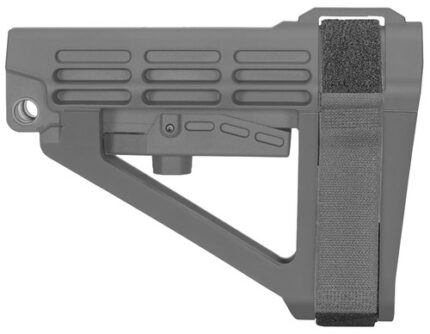 SB Tactical SBA4 X Brace, Stealth Gray, 5-Position, For AR-Platform