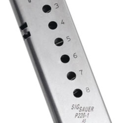 Sig P220 Magazine 45 ACP 8rd Stainless Finish