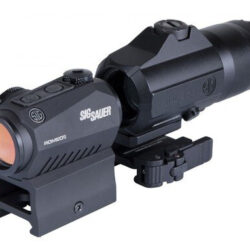 Sig Romeo5 Red Dot Sight, 2 MOA RED Dot, M1913, Black, Juliet3 3X Magnifier, Black