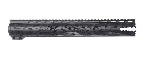 Unique-ARs Slim Timberwolf AR-15 Handguard, 12" Length, Black