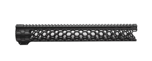 Unique-ARs Slim Ultra-Light Hex AR-15 Handguard, 12" Length, Black