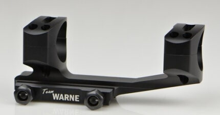 Warne Gen 2, Extended Skeletonized 30mm MSR Mount, Black, Fixed MSR for Picatinny Rail/Flat Top MSR