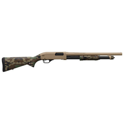 Winchester SXP Defender 20 Ga, 18" Barrel 3" Chamber, FDE/Woodland Camo, 5rd